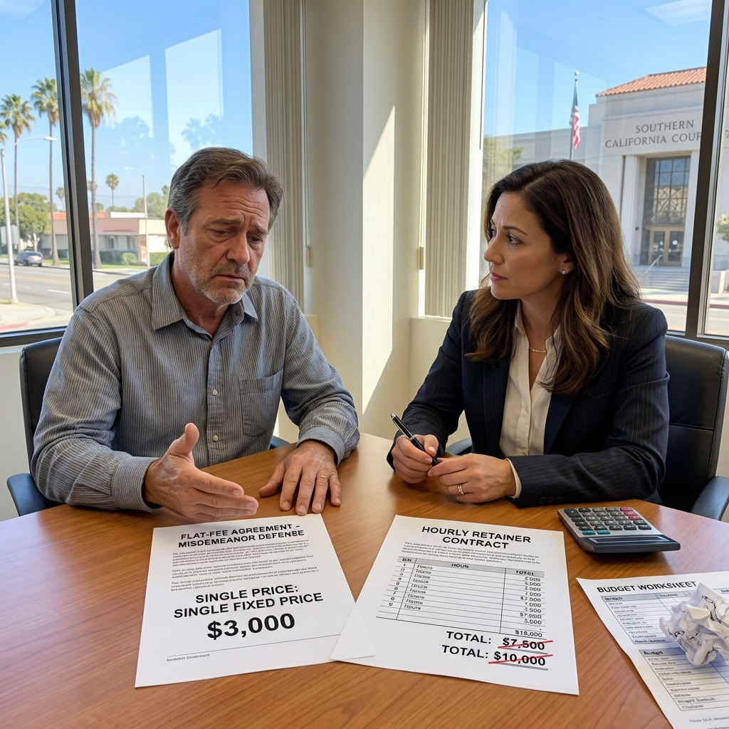 Flat-Fee Misdemeanor Defense vs Hourly Rate Criminal Attorneys in Southern California